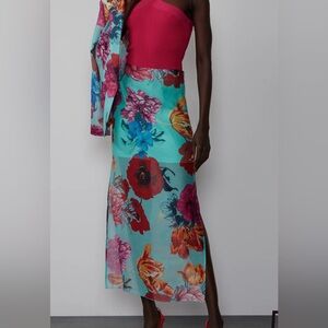 Vibrant Floral Maxi skirt